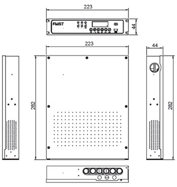 FMST-FXR061吸氣式感煙火災(zāi)探測器
尺寸圖
