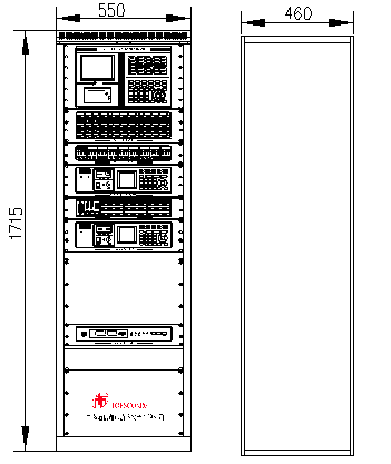 JB-QG-TS3200火災報警控制器結(jié)構(gòu)示意圖