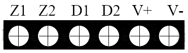 GST-BR001M點(diǎn)型可燃?xì)怏w探測器對外接線端子示意圖